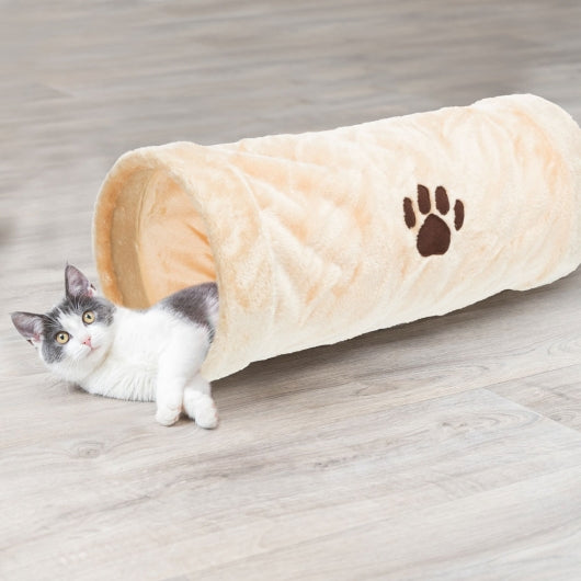 Trixie Crunch Plüschtunnel, 22 x 60 cm - Beige