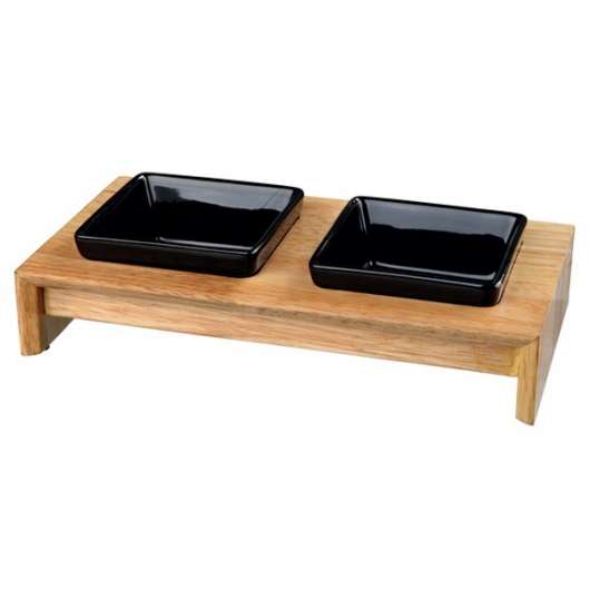 Trixie Napf-Set Keramik/Holz - in verschiedene Größen