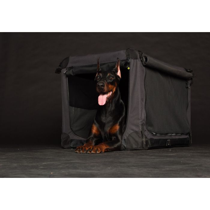 Topmast Nylon Hundetransportbox schwarz - in verschiedenen Größen