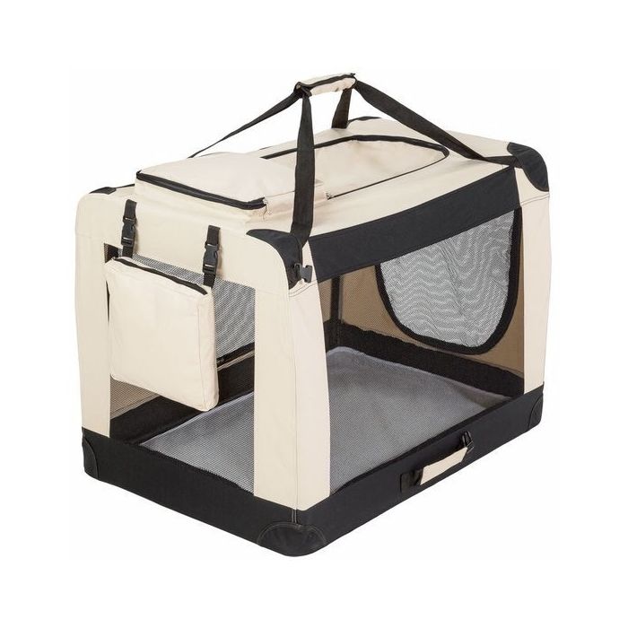 Topmast Nylon Hundetransportbox beige - in verschiedenen Größen