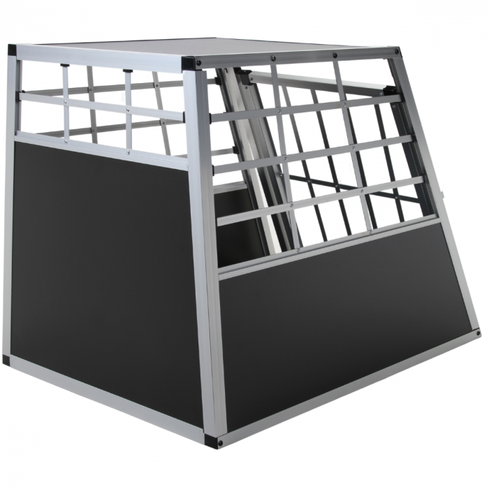 Topmast - Hundetransportbox aus Aluminium 69 x 54 x 50 cm